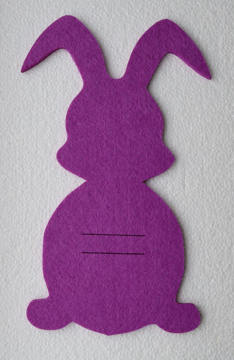 Fieltro Conejito de Pascua idea de regalo dinero regalo embalaje de regalo 2 mm / 3 mm fieltro imagen 9