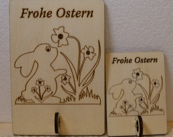 Holzkarte Geldgeschenk Ostern Geschenkidee aus Holz in zwei Größen