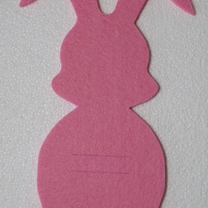 Fieltro Conejito de Pascua idea de regalo dinero regalo embalaje de regalo 2 mm / 3 mm fieltro imagen 5