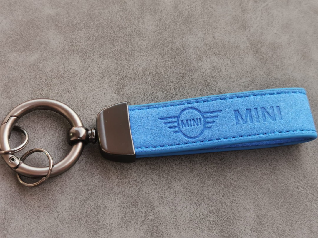 Mini Cooper Keychain Leather Mini Logo Keyring Gift for Men Etsy