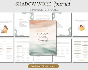 Shadow Work Journal: Guided Prompts, Inner Healing (Printable Templates)