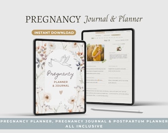 Digital Pregnancy Planner Journal: Mom-to-Be Gift (GoodNotes)