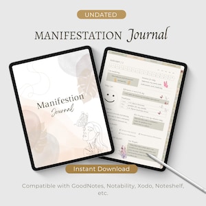 Digital Manifestation Journal: Law of Attraction Planner (GoodNotes/Notability)