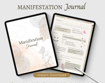 Digital Manifestation Journal: Law of Attraction Planner (GoodNotes/Notability)