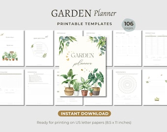 Printable Garden Planner: Plant Journal & Planting Guide (PDF)
