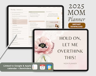 2025 Mom Planner: Digital iPad Template for GoodNotes & Notability (Digital Download)