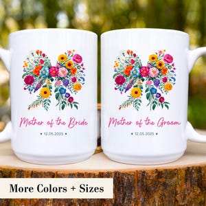 Coquette Mother of the Bride Mug, Mother of the Groom Gift, Wedding Gift for Mom, Future Mother in Law Mug, Bridal Shower Gift, Wedding Mom