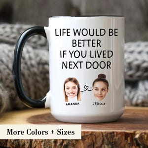 Personalized Long Distance Friendship Mug, Best Friend Gift, Moving Away Gift, BFF Coffee Mug, Sister Mug, Custom Friend Gift