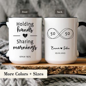 Personalized Anniversary Gifts, Custom Anniversary Mug, Personalized Couple Mug, 50th Anniversary Mug, 50th Anniversary Gift For Parents