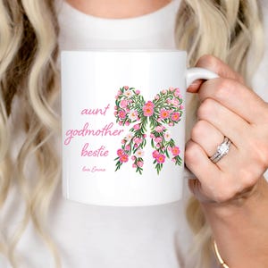 Godmother Proposal Mug, Gift for Aunt, Bestie, Godmother Mug from Goddaughter, Baptism Gift, Godmom Birthday Gift  Godmother Announcement