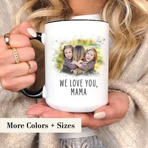 Personalized Photo Coffee Mug Birthday Gift, Custom Mug Gift for Mom, Photo Anniversary Gift for Her Him, Mug with Picture