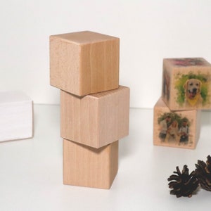 Blank Wood Blocks, Unfinished Scrabble Tile, Craft Blocks, Wood Squares / Tiered tray decor, Blank Wooden Cubes