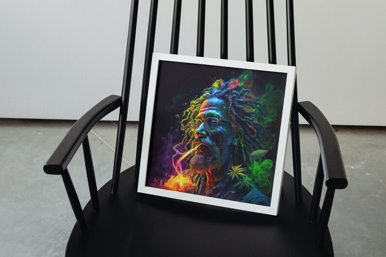 Rastafarian Meditation, Digital Art Spiritual Connection - Etsy