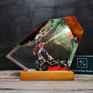 Customer Optimus Prime night light, Gift for Mother day&#39;s, father day&#39;s, Gift for kids, Robot Figure, Resin night light, table lamp,