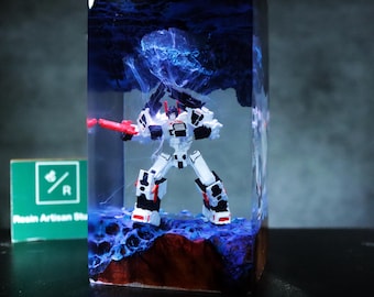 Lámpara de noche de resina personalizada Metroplex (G1), figura de Transformer Metroplex, figura de Transformer, decoración artística de resina, lámpara de resina