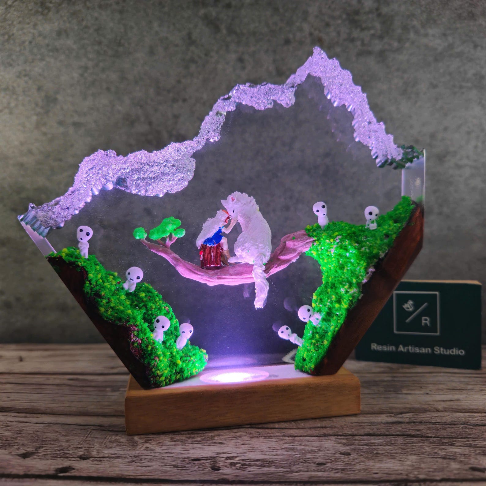 Back to school Gift, Customer handmade lamp, Resin lamp, birthday gift, Anime lamp, Gift for kids, Gift for him, gift for her, Epoxy lamp,