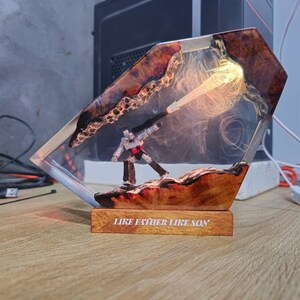 Christmas Gift for kids, Xmas Night light, Customer Optimus Prime night light, Gift for kids, Robot Figure, Resin night light, table lamp, Megatron