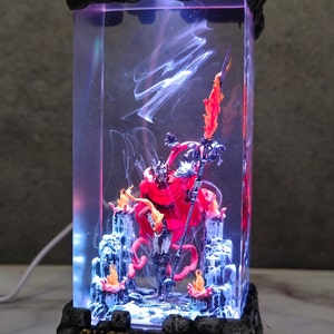 Customer Lamp, Handmade Lamp, Video Game, Epoxy Resin Lamp, Night Light, Game Gift, Game Souls, Back to school Gifts, Hot Anime, Game Figure