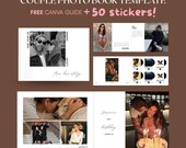 Couple Photo Book Template, Anniversary Album, Canva Template, Minimalist