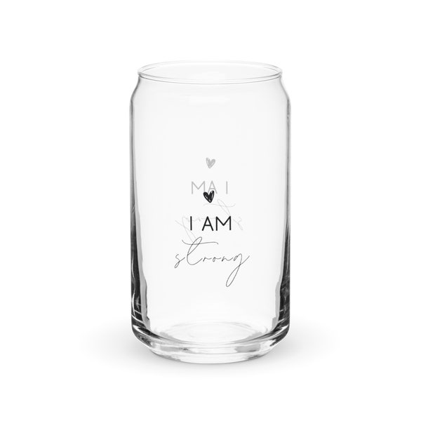 Can-shaped Glass for Coffee Tea Juice Water Affirmation Self-love
