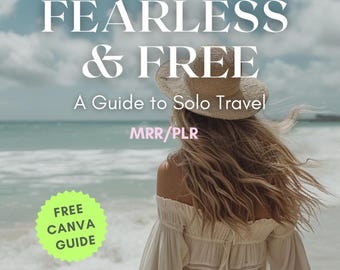 Solo Travel Guide DFY Female Solo Travel eBook MRR PLR Guide for Solo Travel Female Canva Template Travel Guide Travel Itineraries