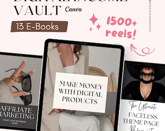 Digital Marketing Bundle Faceless Marketing Guides Passive Income Starter Kit Digital Product E-Books MRR PLR Make Money Online Bundle DFY