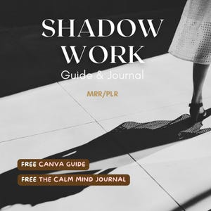 Guía de trabajo con la sombra, cuaderno de trabajo de crecimiento personal listo para usar, guía de manifestación, libro electrónico MRR PLR sobre la autoconfianza, plantilla de Canva, libro electrónico sobre la abundancia