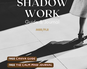 Shadow Work Guide DFY Self Growth Workbook Journal Prompt Manifest Guide MRR PLR Self Belief eBook Canva Template Abundance eBook