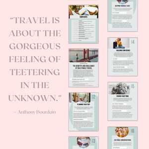 Solo Travel Guide DFY Female Solo Travel eBook MRR PLR Guide for Solo Travel Female Canva Template Travel Guide Travel Itineraries image 3
