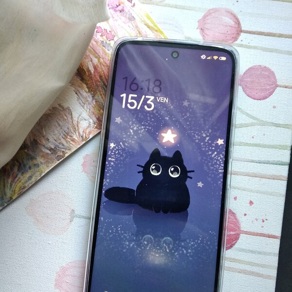 Fond d'écran mignon pour mobile |  Kawaii cat | wallpaper portable