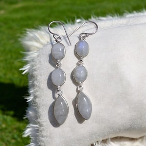Moonstone earrings handmade earrings, 925 sterling silver earrings, gift for her,earrings for women, anniversary giftl