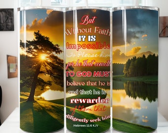 Christian Tumbler Wrap: Bible Verse, Jesus Sea Moss Design (PNG Digital Download)
