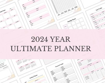 Digital Life Planner | Life Organizer Google Sheets Template | Monthly Calendar | Goal-Habit Tracker | Task/Assign.Tracker | A4, A5, Letter