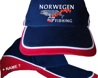 Norwegenangeln Norwegen Norge FishingAngler Lengangeln Köhler Dorschangeln Anglercap Cap Basecap Mütze Baseballcap Angeln Bekleidung 52