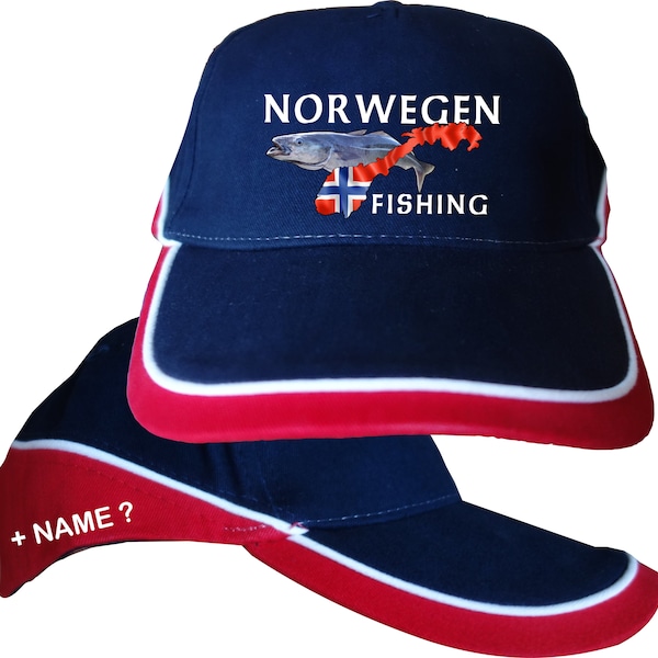 Norwegenangeln Norwegen Norge FishingAngler Lengangeln Köhler Dorschangeln Anglercap Cap Basecap Mütze Baseballcap Angeln Bekleidung 52