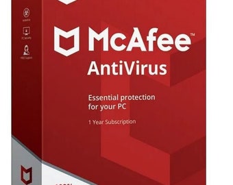 McAfee AntiVirus 1 Device 1 Year McAfee Key GLOBAL