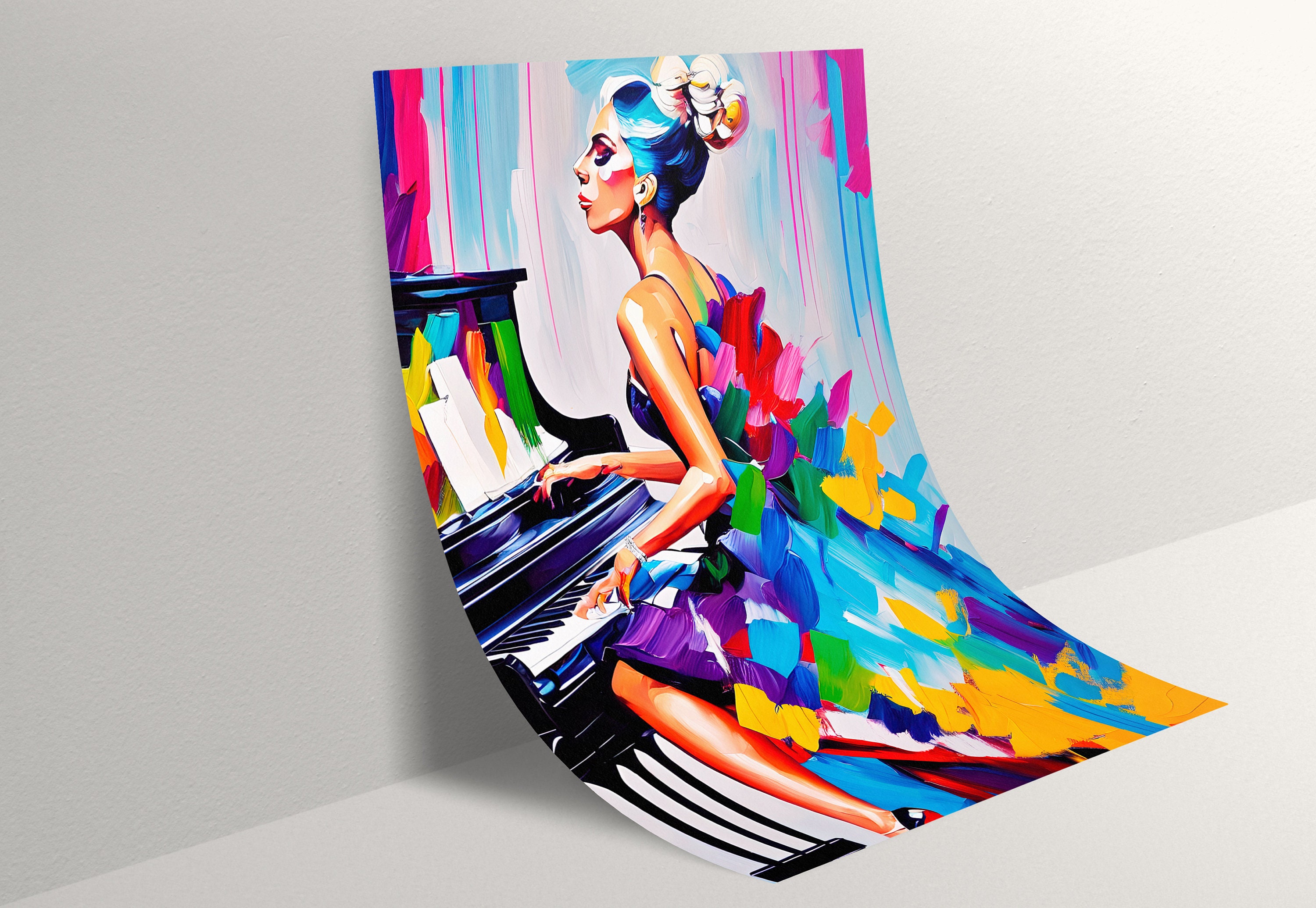 Lady Gaga Portrait, Lady Gaga Poster, Lady Gaga Wall Art, Lady Gaga ...