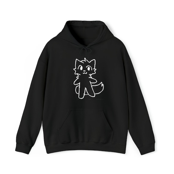 Unisex Boykisser Meme Hoodie Sweatshirt, TikTok Cat Trend, Furry White Cat Pullover, Trending Meme Jumper, TikTok Sweatshirt