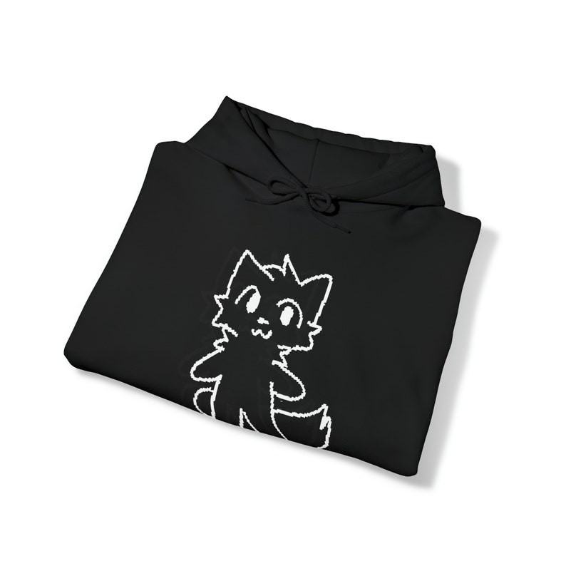 Unisex Boykisser Meme Hoodie Sweatshirt, TikTok Cat Trend, Furry White Cat Pullover, Trending Meme Jumper, TikTok Sweatshirt image 4