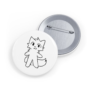 BoyKisser Round Pins, TickTock Cat Pin, Meme Pin, Cat Lover Gift, Funny Pin, Lapel Pin