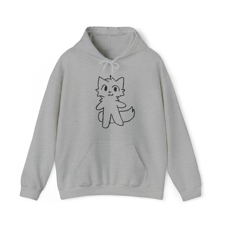 Unisex Boykisser Meme Hoodie Sweatshirt, TikTok Cat Trend, Furry White Cat Pullover, Trending Meme Jumper, TikTok Sweatshirt image 7