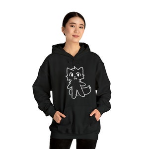 Unisex Boykisser Meme Hoodie Sweatshirt, TikTok Cat Trend, Furry White Cat Pullover, Trending Meme Jumper, TikTok Sweatshirt image 5