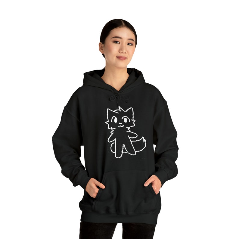 Unisex Boykisser Meme Hoodie Sweatshirt, TikTok Cat Trend, Furry White Cat Pullover, Trending Meme Jumper, TikTok Sweatshirt image 5