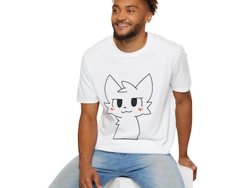 Unisex Boykisser Meme Garment-Dyed T-shirt , TikTok, white cat, TikTok cat, trending tiktok cat, tiktok furry, furry