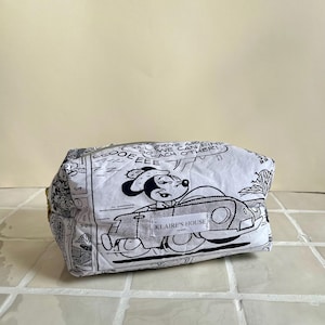 Toiletry bag - Makeup bag - Large bag - Disney bag - Upcycling - Unique piece