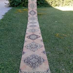 2x23 Runner Vintage Turkish Runner Oushak Runner Rug: patchwork Rug Extra Long Turkish Stair Rug ( 2.1x22.6 ft) Tax Free USA