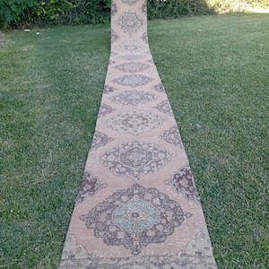 2x23 Rug 3x23 Runner Vintage Turkish Runner Oushak Runner Rug: patchwork Rug Extra Long Turkish Stair Rug ( 2.7x23.10 ft) Tax Free USA