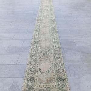 2x22 Läufer Vintage Oushak Teppichläufer: Extra Langer Türkischer Treppenteppich (7 x 6 cm) Steuerfrei USA