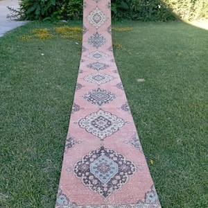 2x23 Rug,2x23 Runner Rug,Patchwork Runner,2x23 Vintage Rug,Stair Runner,Entryway Rugs,Corridor Rug,Vintage Runner, 2.3x22.8 ft,Tax Free USA