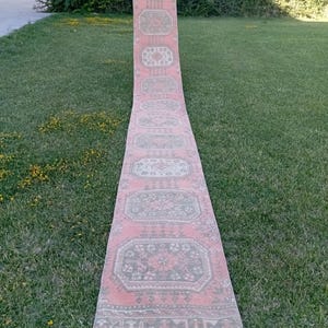 Alfombra de 2x20, Alfombra de pasillo de 2x20, Alfombra de patchwork, Alfombra vintage de 2x20, Alfombra para escaleras, Alfombras de entrada, Alfombra de pasillo, Alfombra vintage, 2.1 x 20 pies, libre de impuestos en EE. UU.